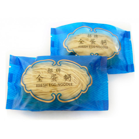 安利製麺廠　玉子麺（太麺）　２袋