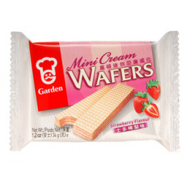 Garden Mini Cream Wafers Strawberry Flavour 34g