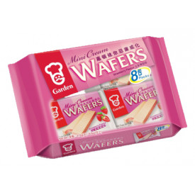 Garden Mini Cream Wafers Strawberry Flavour 34g x 8 packs