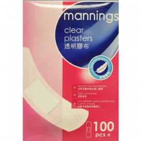 Mannings Clear Plasters 100 pieces