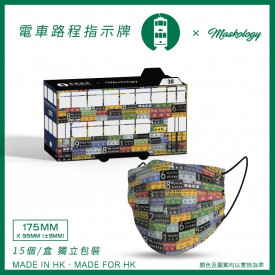 HK Tramways Face Mask HKTram panel 15 pieces