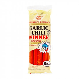 Maruzen Brand Garlic Chili Fish Meat Sausage 22g x 8 pieces