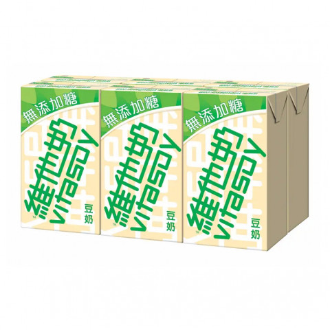 維他奶（ＶＩＴＡＳＯＹ）　豆乳　無糖　２５０ｍｌ × ６本