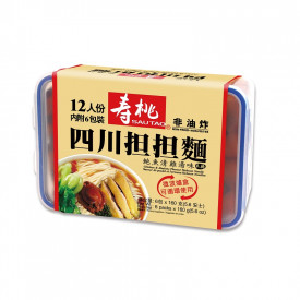 壽桃牌 四川擔擔麵 鮑魚清雞湯味 微波爐盒 160克 x 6個裝