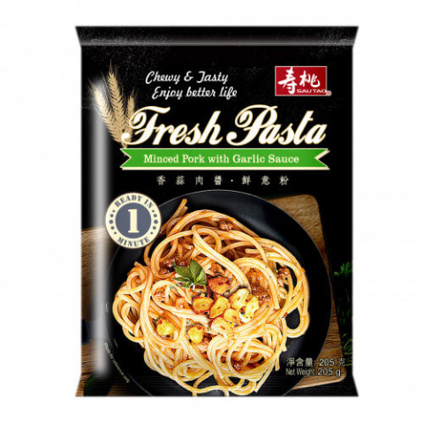 Sau Tao Fresh Pasta Minced Pork with Garlic Sauce 205g