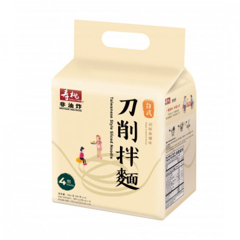 壽桃牌 刀削拌麵 胡椒麻醬味 96克 x 4個