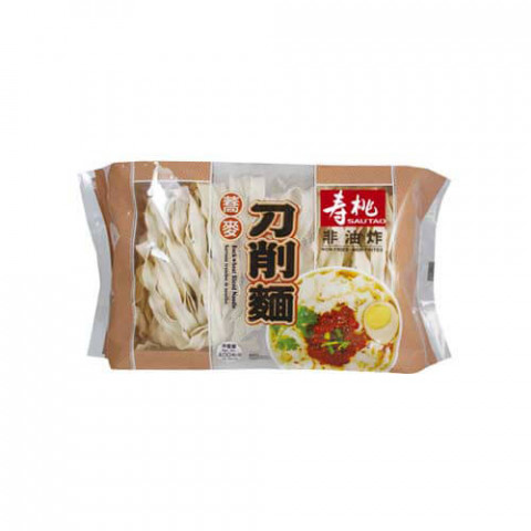 寿桃牌　蕎麦刀削麺（平麺）　４００ｇ