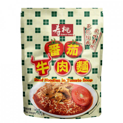 寿桃牌　香港式即席麺　トマトスープ　ビーフ入り　１４０ｇ