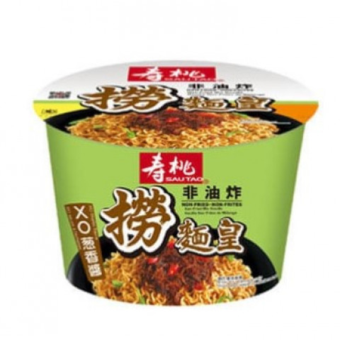 寿桃牌　どんぶり麺　乾麺（汁なし麺）　ノンフライ　ねぎ入りＸＯ醤味　１００ｇ × ６コ