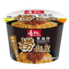 寿桃牌　どんぶり麺　乾麺（汁なし麺）　ノンフライ　黒胡椒ＸＯ醤味　１００ｇ × ６コ