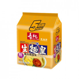 寿桃牌　どんぶり麺　太麺　アワビ鶏スープ　７０ｇ × ５袋