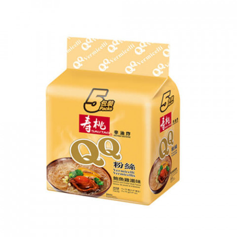 壽桃牌 QQ粉絲 鮑魚雞湯味 70克 x 5個