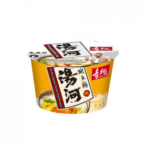 寿桃牌　湯河粉（クイティアオ）　汁有　アワビ鶏スープ　８０ｇ × ４袋