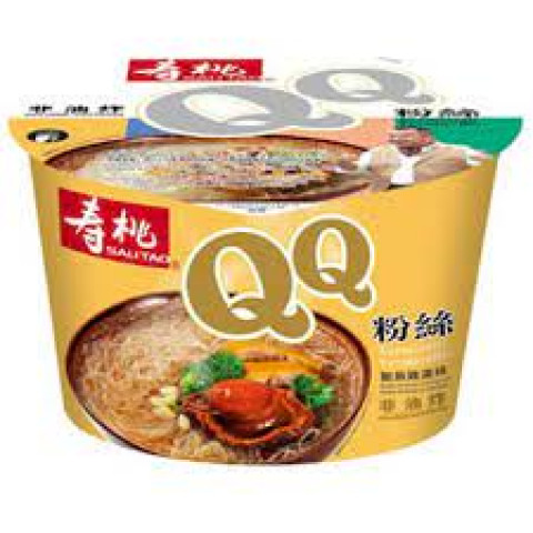 壽桃牌 QQ粉絲 碗裝 鮑魚雞湯味 72克 x 4碗