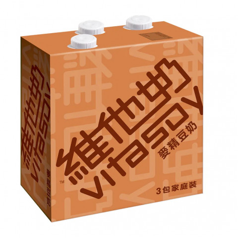 維他奶（ＶＩＴＡＳＯＹ）　麦芽豆乳　１Ｌ × ３本