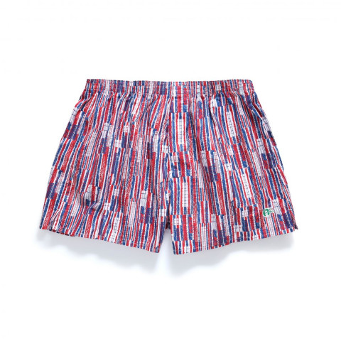 HK Tramways CHICKS Boxers Red Blue Print L Size