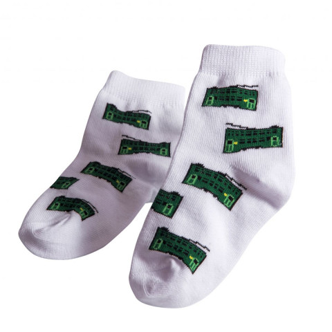 HK Tramways Kids Socks Green Passenger Tram