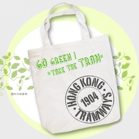HK Tramways Shoulder Bag Go Green! Take the Tram