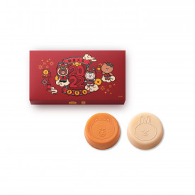 Kee Wah Bakery Line Friends Assorted Chinese New Year Pudding Gift Set Original and Coconut Milk Flavour 400g x 2 pieces