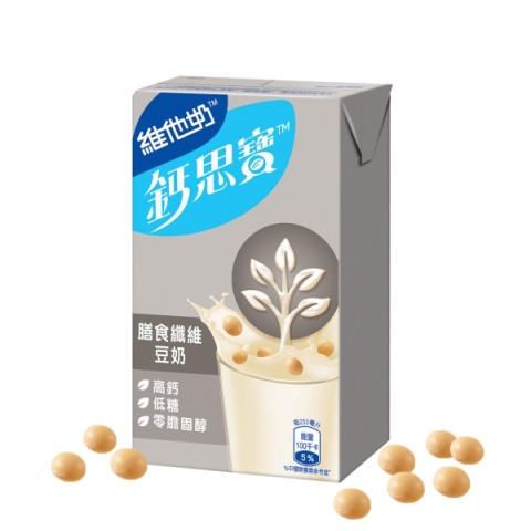 維他奶（ＶＩＴＡＳＯＹ）　鈣思寶　カルシウム強化　食物繊維入豆乳　２５０ｍｌ