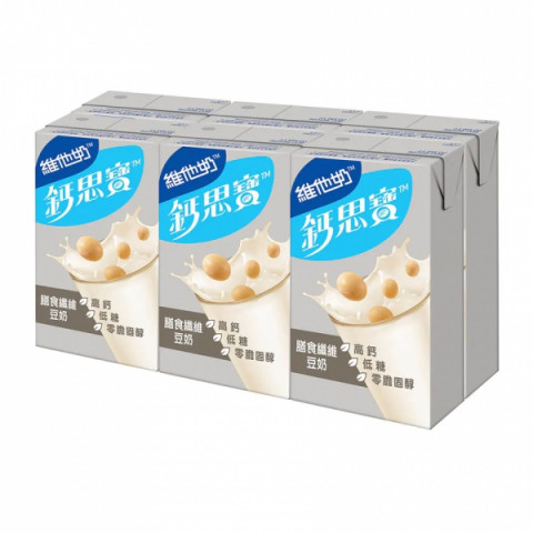 維他奶（ＶＩＴＡＳＯＹ）　鈣思寶　カルシウム強化　食物繊維入豆乳　２５０ｍｌ × ６本