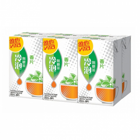 維他（ＶＩＴＡ）　水出し茶　ジャスミン茶　糖質オフ　２５０ｍｌ × ６本