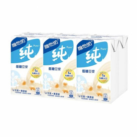 維他奶（ＶＩＴＡＳＯＹ）　純　豆乳　低糖　２５０ｍｌ × ６本