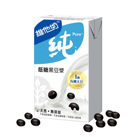 維他奶（ＶＩＴＡＳＯＹ）　純　黒豆豆乳　低糖　２５０ｍｌ