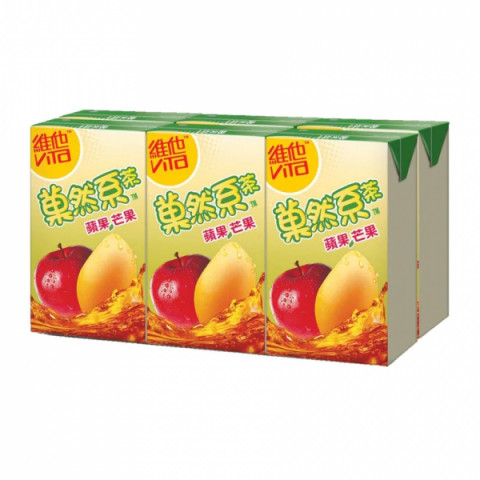 維他（ＶＩＴＡ）　菓然系　アップルマンゴー茶　スッキリ　２５０ｍｌ × ６本
