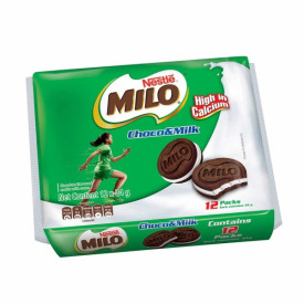 Milo Milk Chocolate Sandwich Cookie 34g x 12 packs