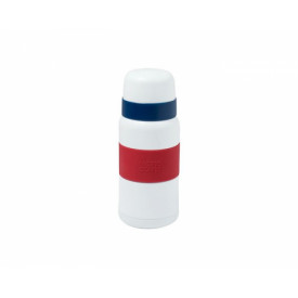 Pacific Coffee Thermal Bottle 350ml White Navy Red