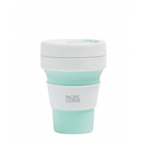 Pacific Coffee x Stojo Pocket Cup 12oz Mint