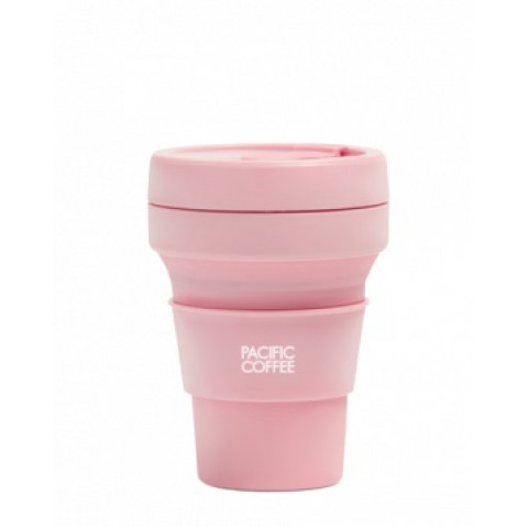 太平洋咖啡 Stojo 可折疊咖啡杯 12安士 淺粉紅