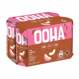 ＯＯＨＡ　ソーダドリンク　ピーチ味×烏龍茶　２００ｍｌ × ６本