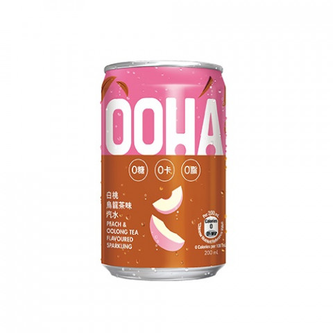 ＯＯＨＡ　ソーダドリンク　ピーチ味×烏龍茶　２００ｍｌ