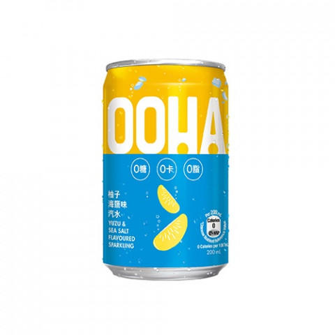 OOHA Sparkling Water Yuzu and Sea Salt Flavoured 200ml