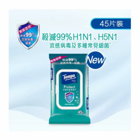 Tempo Protect Wet Wipes 45 pieces