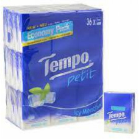 Tempo Petit Mini Pocket Tissue Menthol 36 packs