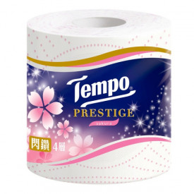 Tempo Prestige Bathroom Tissue 4 ply Sakura 4 rolls