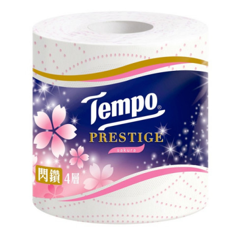 Tempo Prestige Bathroom Tissue 4 ply Sakura 4 rolls