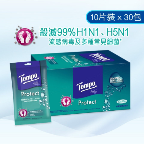 Tempo 得寶 抗菌倍護濕紙巾 30包