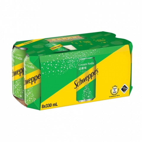 Schweppes Cream Soda 330ml x 8 cans