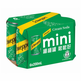Schweppes Cream Soda Mini Can 200ml x 6 cans
