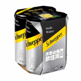 シュウェップス　ソーダドリンク　３３０ｍｌ × ４本