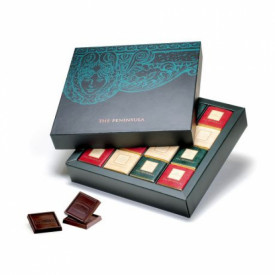 The Peninsula Hong Kong Assorted Dark Chocolate Carres 16 pieces