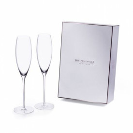 The Peninsula Hong Kong Crystal Champagne Flute 1 pair