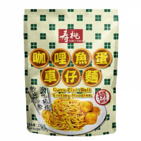 壽桃牌 咖哩魚蛋車仔麵 附魚蛋 230克