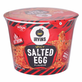Nissin Irvins Hot Boom Salted Egg Flavour Stir Instant Noodle 100g