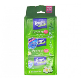 Tempo Wet Wipes Mini Jasmine 6 packs