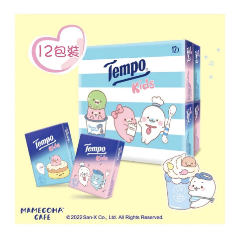 ＴＥＭＰＯ（テンポ）　ポケットティッシュ　子供用　香りなし　１２個パック